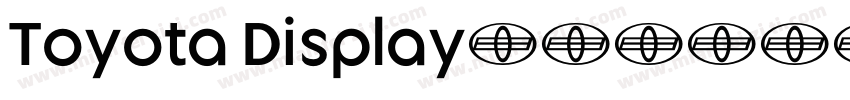 Toyota Display字体转换